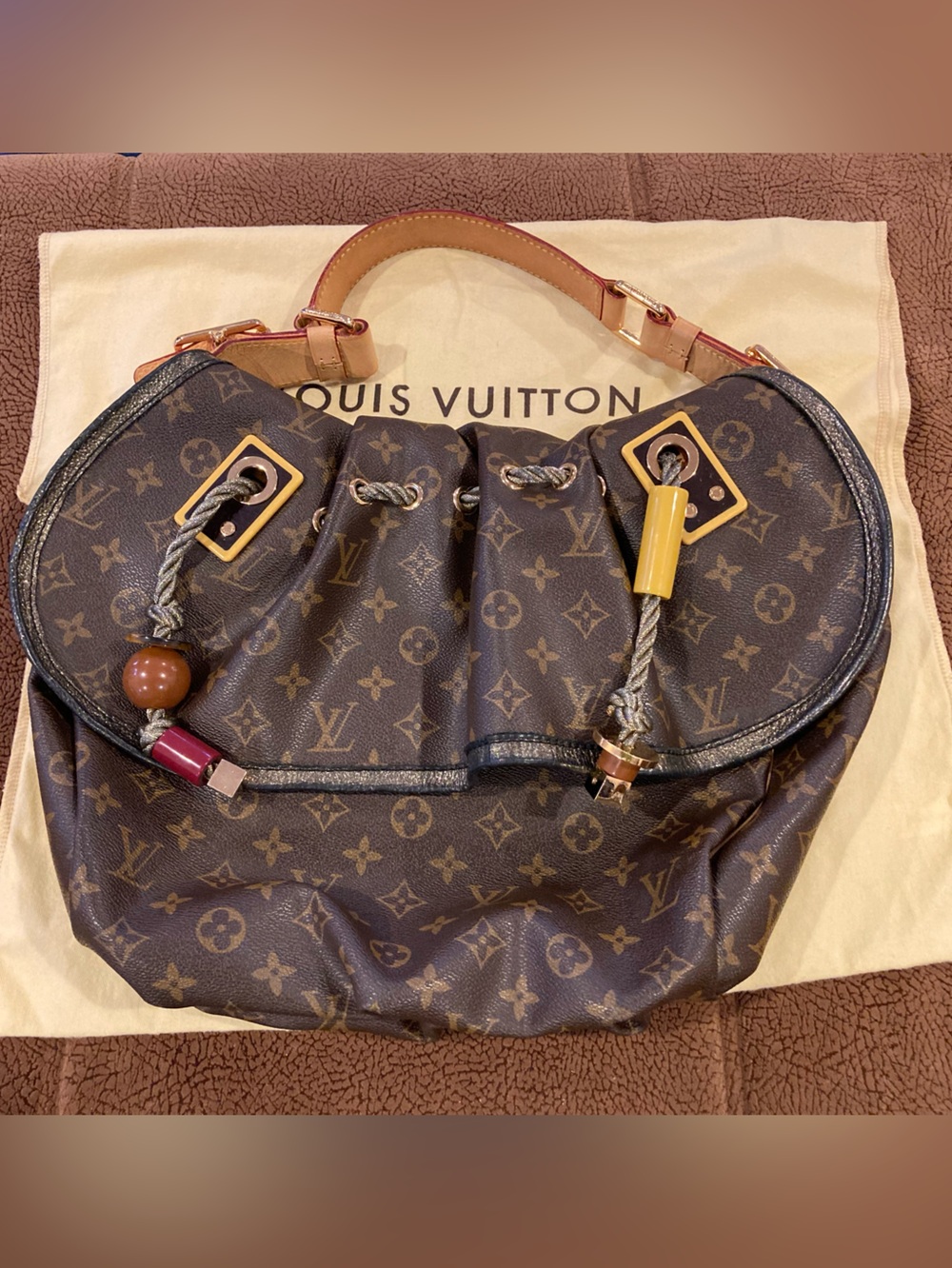 Authentic Louis Vuitton Monogram Kalahari Limited Edition Shoulder Bag